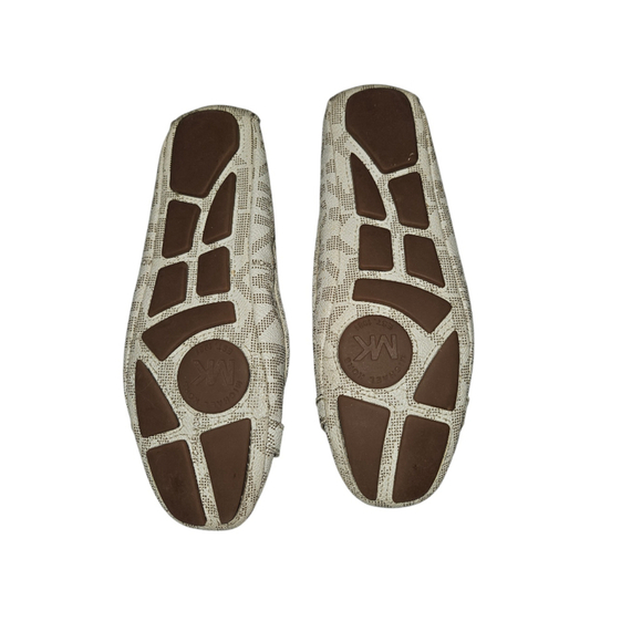 Michael Kors MK Flats Loafers Shoes Women's Size 7.5 Vanilla - Picture 11 of 12